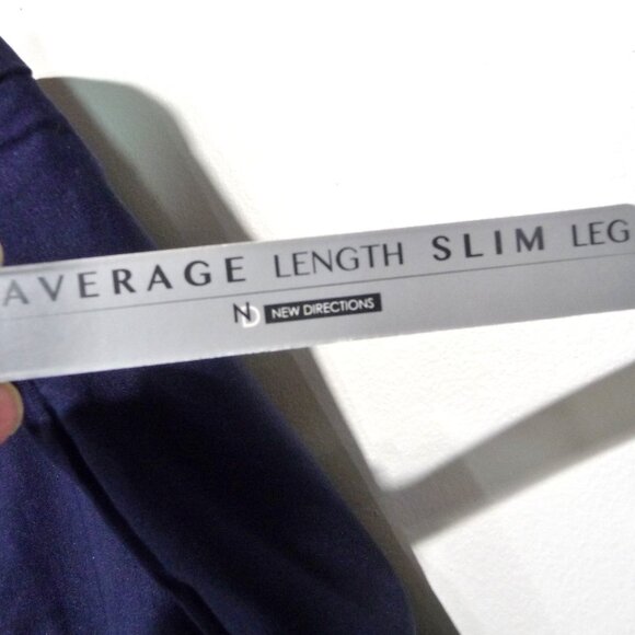 NAVY BLUE PULL ON PANTS CURVY FIT 24W - Picture 4 of 9